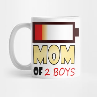 Mom of 2 Boys Mug